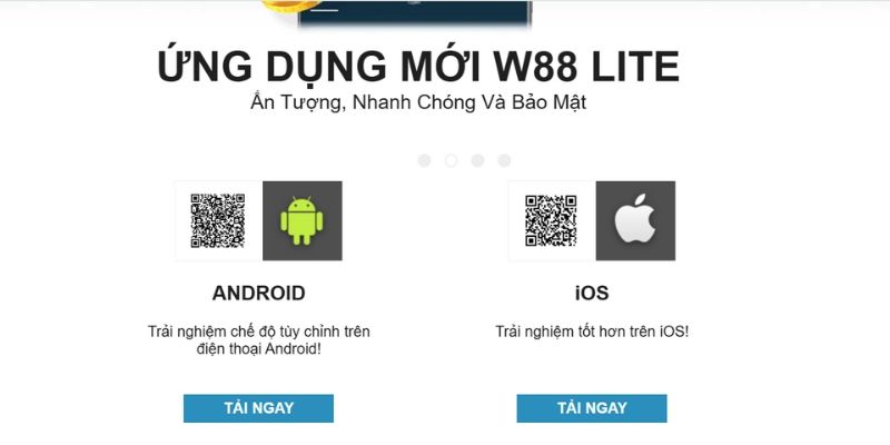 W88 - Cài app